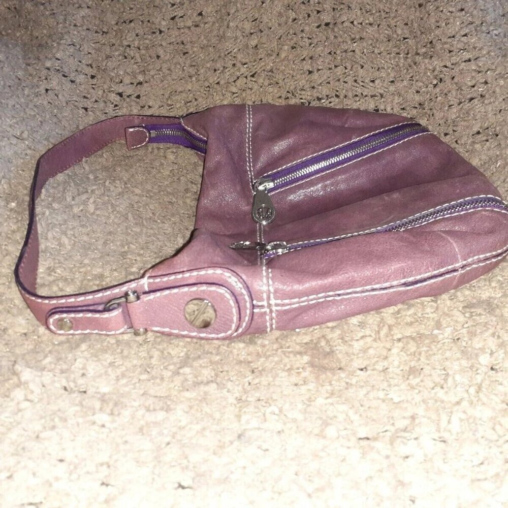 MICHAEL KORS-Plum/Purple Metallic Leather-Hobo-Shoulder-SAMPLE-OOAK-Excellent - Picture 5 of 10